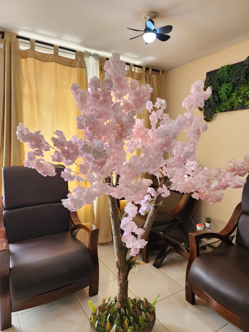 Árbol de Cerezo Artificial Rosado
