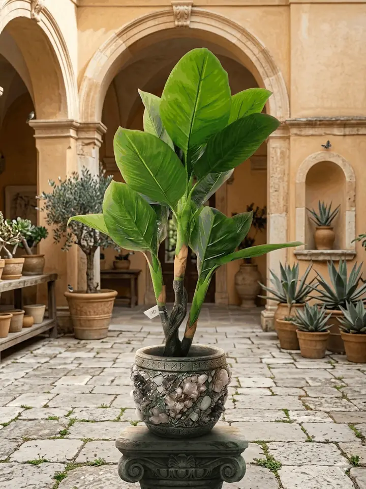 Planta Artificial  Hoja Platanilla — foto 2