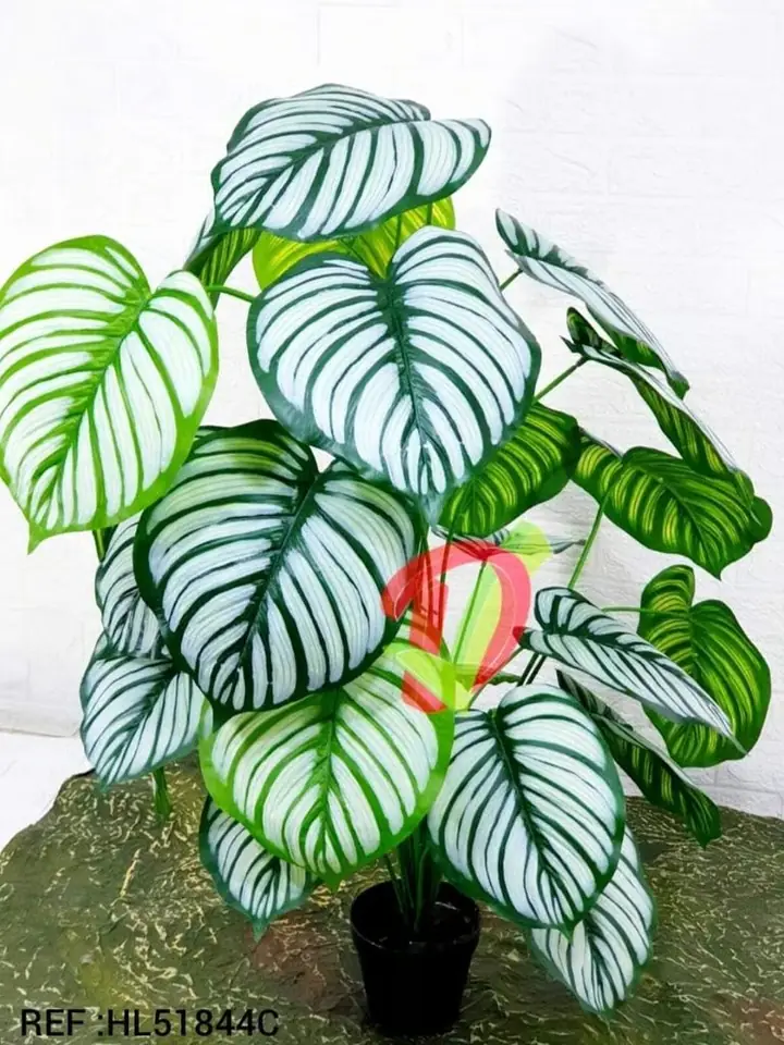 Planta Artificial Hoja Rayas — foto 1