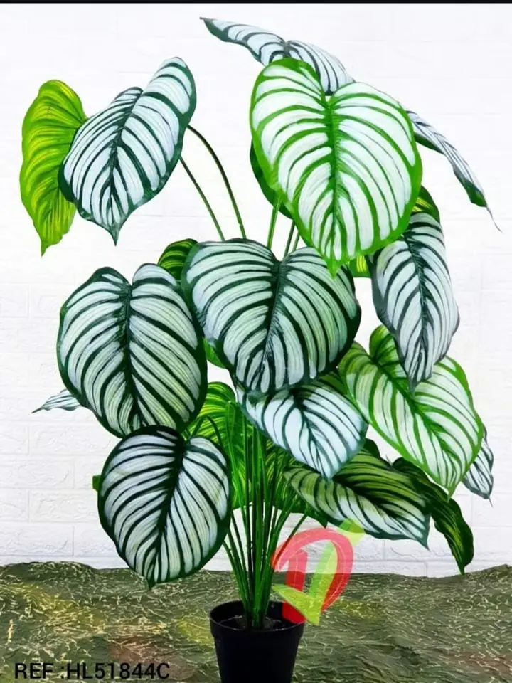 Planta Artificial Hoja Rayas — foto 3